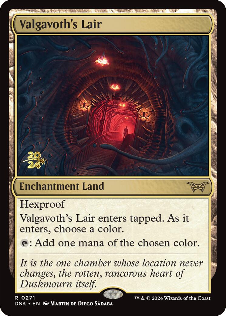 Valgavoth's Lair [Duskmourn: House of Horror Prerelease Promos] | The CG Realm