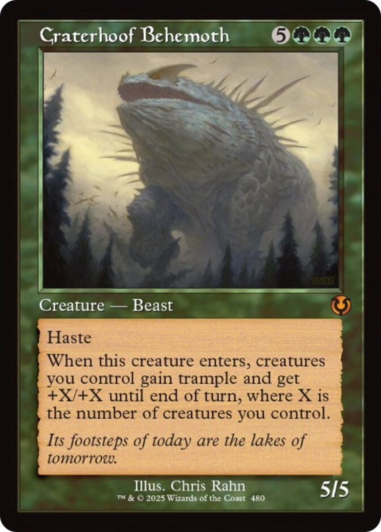 Craterhoof Behemoth (Retro Frame) [Innistrad Remastered] | The CG Realm