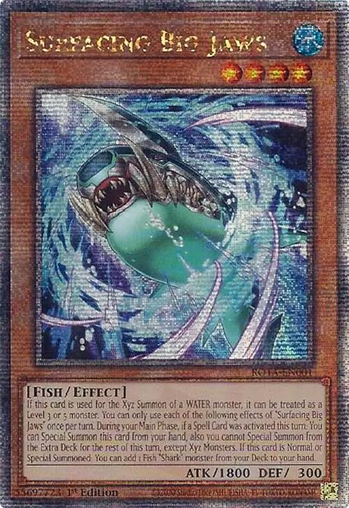 Surfacing Big Jaws (Quarter Century Secret Rare) [ROTA-EN001] Quarter Century Secret Rare | The CG Realm