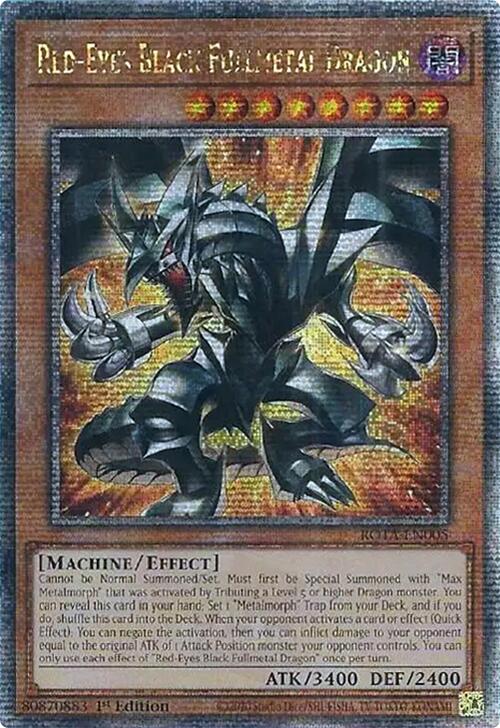 Red-Eyes Black Fullmetal Dragon (Quarter Century Secret Rare) [ROTA-EN005] Quarter Century Secret Rare | The CG Realm