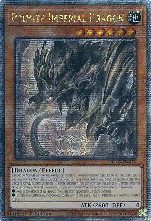 Primite Imperial Dragon (Quarter Century Secret Rare) [ROTA-EN013] Quarter Century Secret Rare | The CG Realm