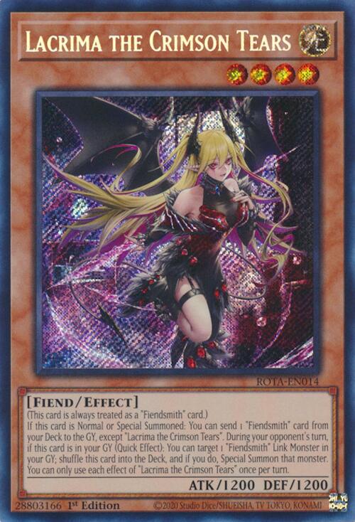 Lacrima the Crimson Tears [ROTA-EN014] Secret Rare | The CG Realm