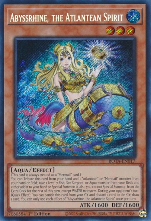 Abyssrhine, the Atlantean Spirit [ROTA-EN017] Secret Rare | The CG Realm