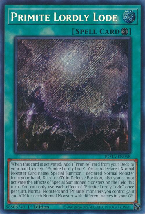 Primite Lordly Lode [ROTA-EN058] Secret Rare | The CG Realm