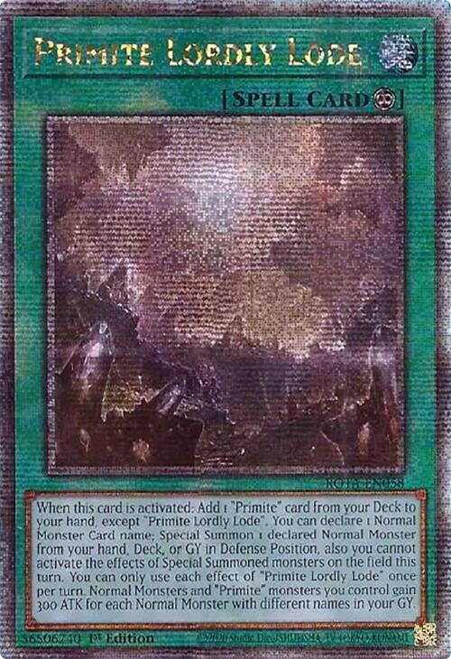 Primite Lordly Lode (Quarter Century Secret Rare) [ROTA-EN058] Quarter Century Secret Rare | The CG Realm