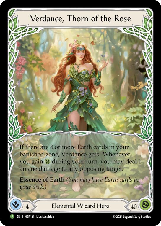 Verdance, Thorn of the Rose [HER121] (Promo)  Rainbow Foil | The CG Realm