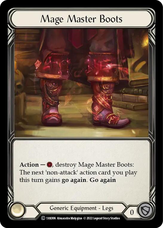 Mage Master Boots [1HK006] (Historic Pack 1 Blitz Deck: Kano) | The CG Realm