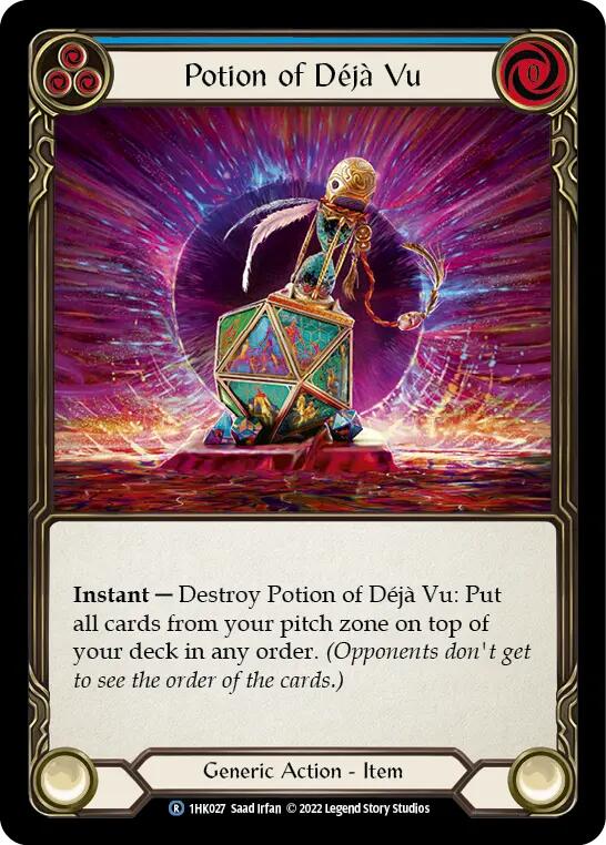 Potion of Deja Vu (Blue) [1HK027] (Historic Pack 1 Blitz Deck: Kano) | The CG Realm