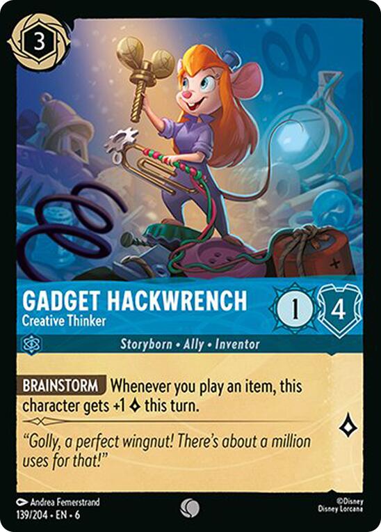 Gadget Hackwrench - Creative Thinker (139/204) [Azurite Sea] | The CG Realm