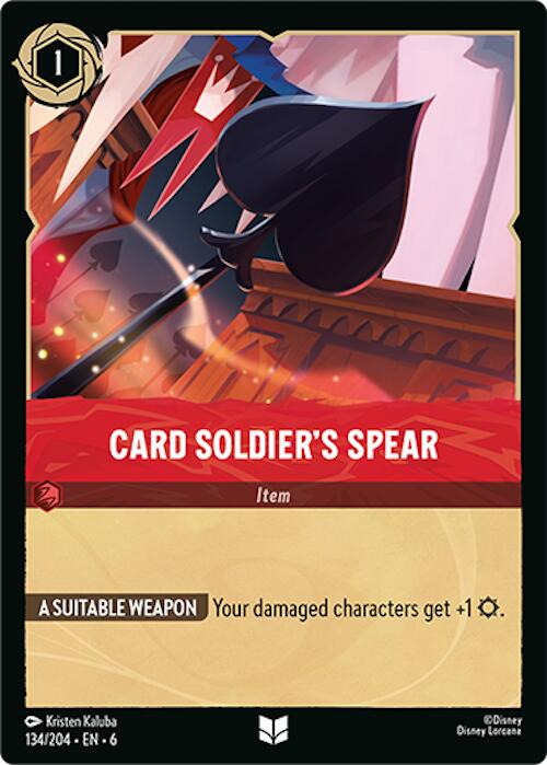 Card Soldier's Spear (134/204) [Azurite Sea] | The CG Realm