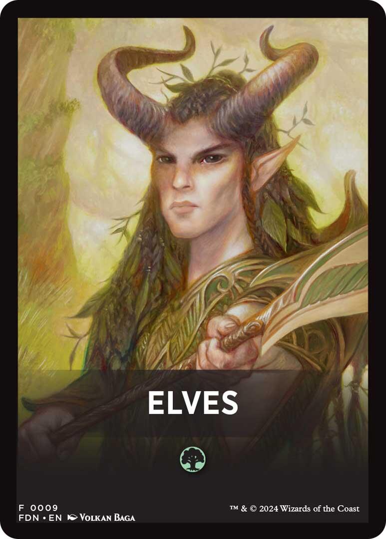 Elves Theme Card [Foundations] | The CG Realm