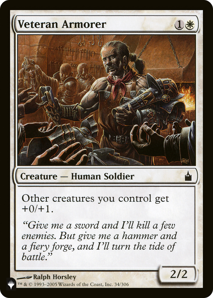 Veteran Armorer [The List Reprints] | The CG Realm