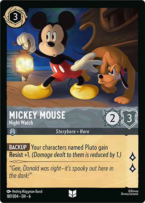 Mickey Mouse - Night Watch (187/204) [Azurite Sea] | The CG Realm