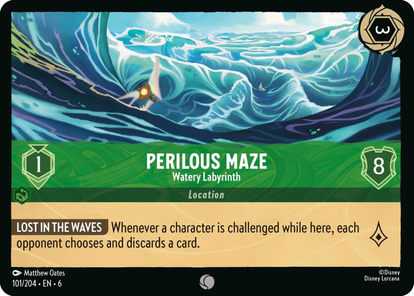 Perilous Maze - Watery Labyrinth (101/204) [Azurite Sea] | The CG Realm