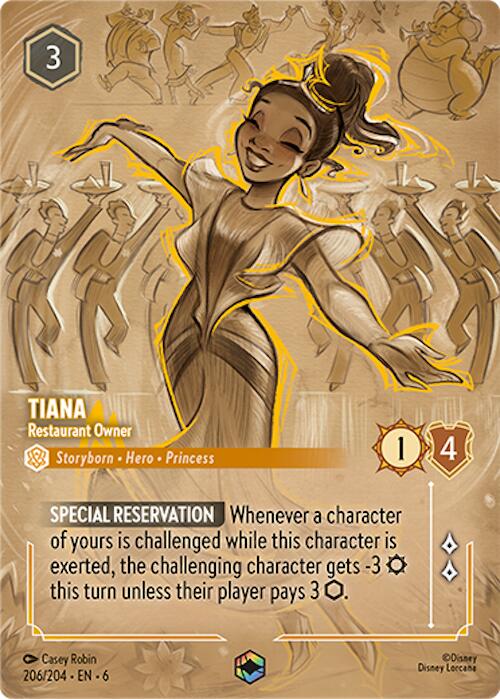 Tiana - Restaurant Owner (Enchanted) (206/204) [Azurite Sea] | The CG Realm