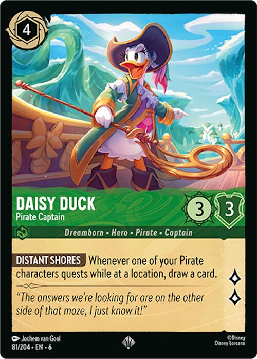 Daisy Duck - Pirate Captain (81/204) [Azurite Sea] | The CG Realm