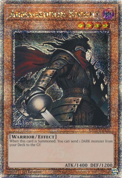 Armageddon Knight (Quarter Century Secret Rare) [RA03-EN002] Quarter Century Secret Rare | The CG Realm