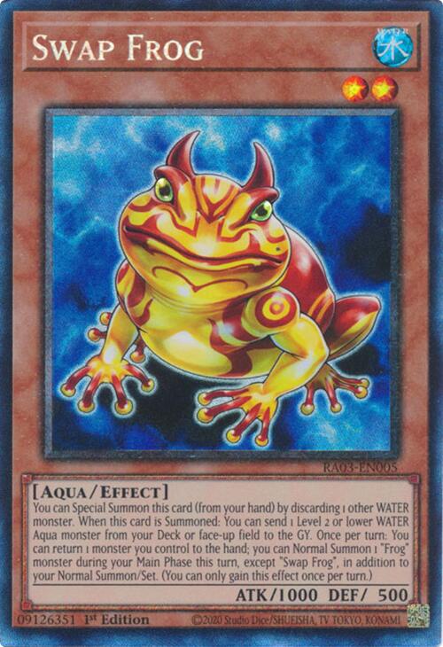 Swap Frog (CR) [RA03-EN005] Prismatic Collector's Rare | The CG Realm