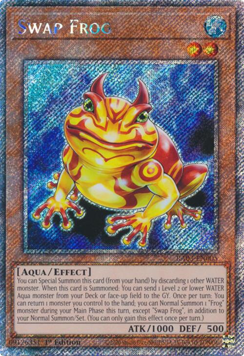 Swap Frog (Platinum Secret Rare) [RA03-EN005] Platinum Secret Rare | The CG Realm