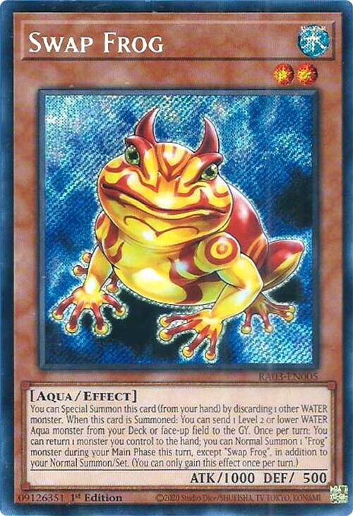 Swap Frog (Secret Rare) [RA03-EN005] Secret Rare | The CG Realm