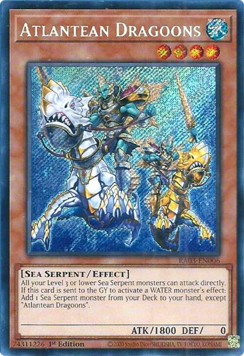 Atlantean Dragoons (Secret Rare) [RA03-EN006] Secret Rare | The CG Realm