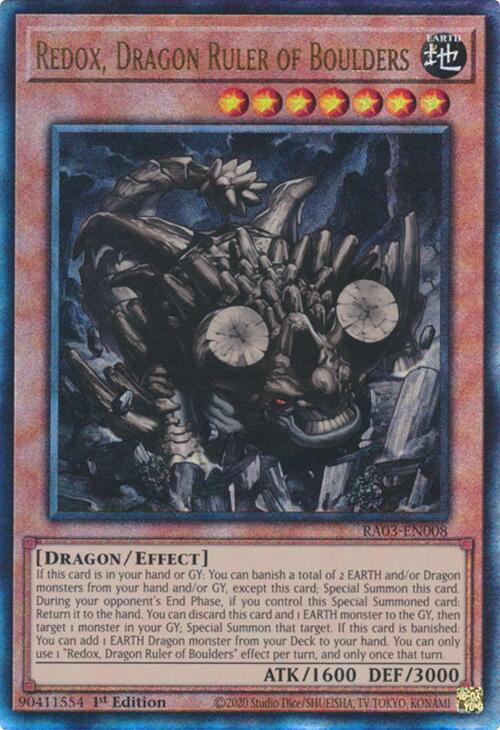 Redox, Dragon Ruler of Boulders (UTR) [RA03-EN008] Prismatic Ultimate Rare | The CG Realm