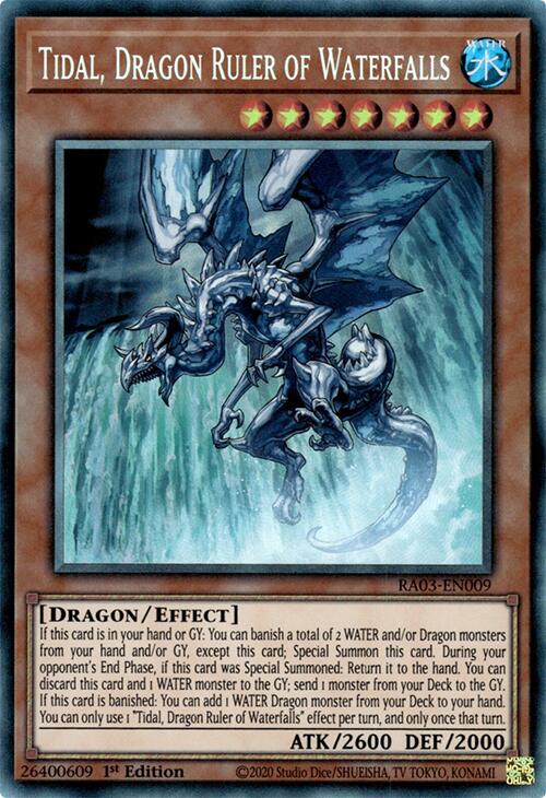 Tidal, Dragon Ruler of Waterfalls (CR) [RA03-EN009] Prismatic Collector's Rare | The CG Realm