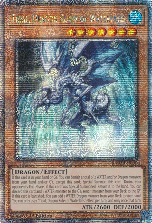 Tidal, Dragon Ruler of Waterfalls (Quarter Century Secret Rare) [RA03-EN009] Quarter Century Secret Rare | The CG Realm