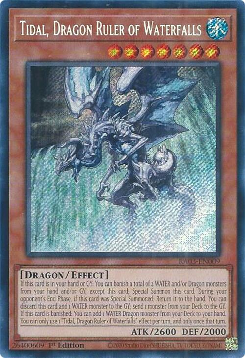 Tidal, Dragon Ruler of Waterfalls (Secret Rare) [RA03-EN009] Secret Rare | The CG Realm