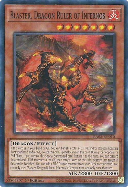 Blaster, Dragon Ruler of Infernos [RA03-EN010] Super Rare | The CG Realm