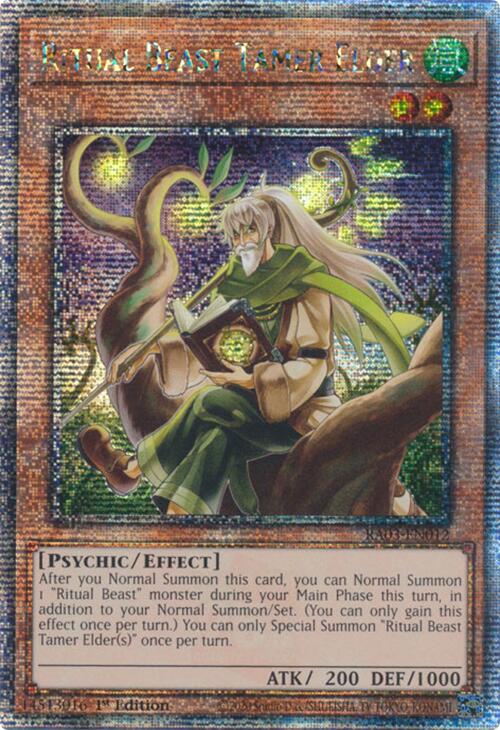 Ritual Beast Tamer Elder (Quarter Century Secret Rare) [RA03-EN012] Quarter Century Secret Rare | The CG Realm