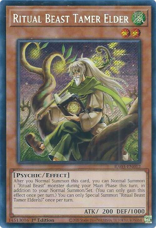 Ritual Beast Tamer Elder (Secret Rare) [RA03-EN012] Secret Rare | The CG Realm