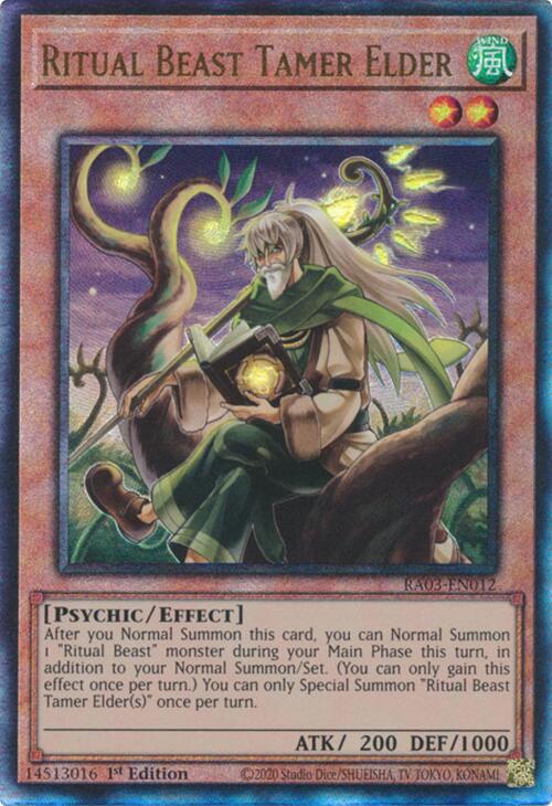 Ritual Beast Tamer Elder (UTR) [RA03-EN012] Prismatic Ultimate Rare | The CG Realm