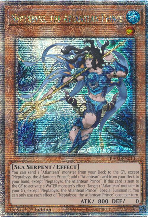 Neptabyss, the Atlantean Prince (Quarter Century Secret Rare) [RA03-EN013] Quarter Century Secret Rare | The CG Realm