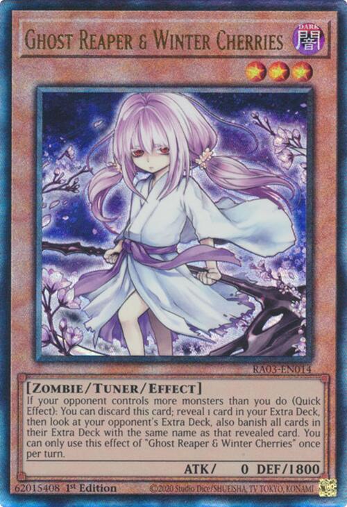 Ghost Reaper & Winter Cherries (Alternate Art) (PUR) [RA03-EN014] Prismatic Ultimate Rare | The CG Realm