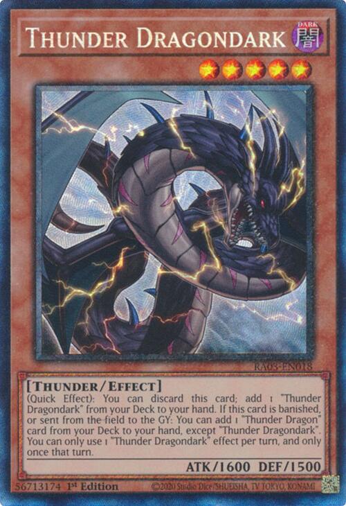 Thunder Dragondark (CR) [RA03-EN018] Prismatic Collector's Rare | The CG Realm