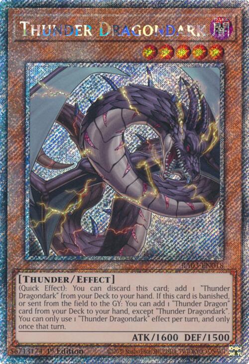 Thunder Dragondark (Platinum Secret Rare) [RA03-EN018] Platinum Secret Rare | The CG Realm