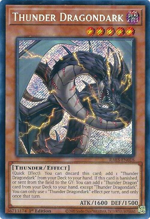 Thunder Dragondark (Secret Rare) [RA03-EN018] Secret Rare | The CG Realm