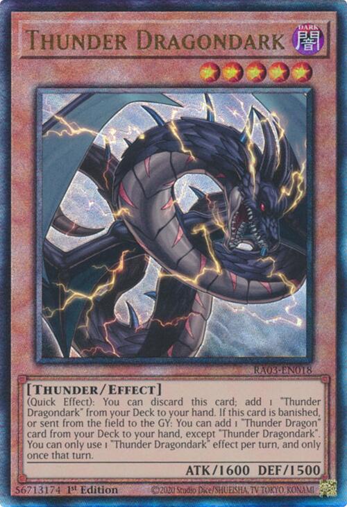 Thunder Dragondark (UTR) [RA03-EN018] Prismatic Ultimate Rare | The CG Realm