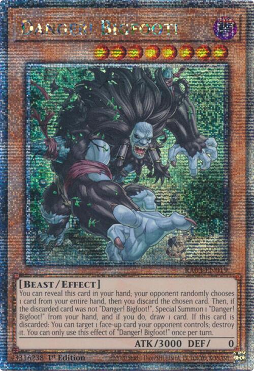 Danger! Bigfoot! (Quarter Century Secret Rare) [RA03-EN019] Quarter Century Secret Rare | The CG Realm