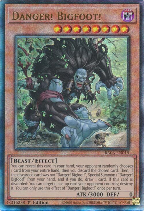 Danger! Bigfoot! (UTR) [RA03-EN019] Prismatic Ultimate Rare | The CG Realm