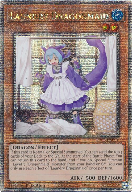 Laundry Dragonmaid (Quarter Century Secret Rare) [RA03-EN021] Quarter Century Secret Rare | The CG Realm