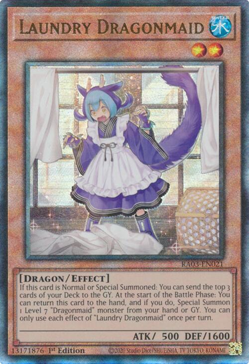 Laundry Dragonmaid (UTR) [RA03-EN021] Prismatic Ultimate Rare | The CG Realm