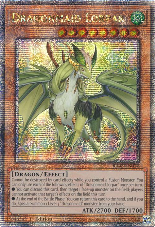 Dragonmaid Lorpar (Quarter Century Secret Rare) [RA03-EN022] Quarter Century Secret Rare | The CG Realm