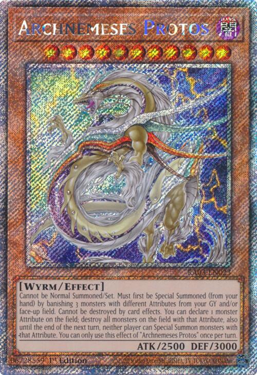 Archnemeses Protos (Platinum Secret Rare) [RA03-EN023] Platinum Secret Rare | The CG Realm