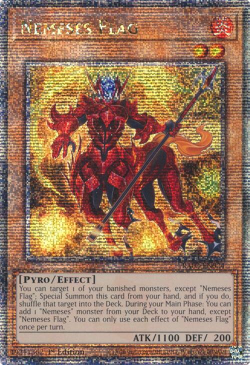 Nemeses Flag (Quarter Century Secret Rare) [RA03-EN024] Quarter Century Secret Rare | The CG Realm