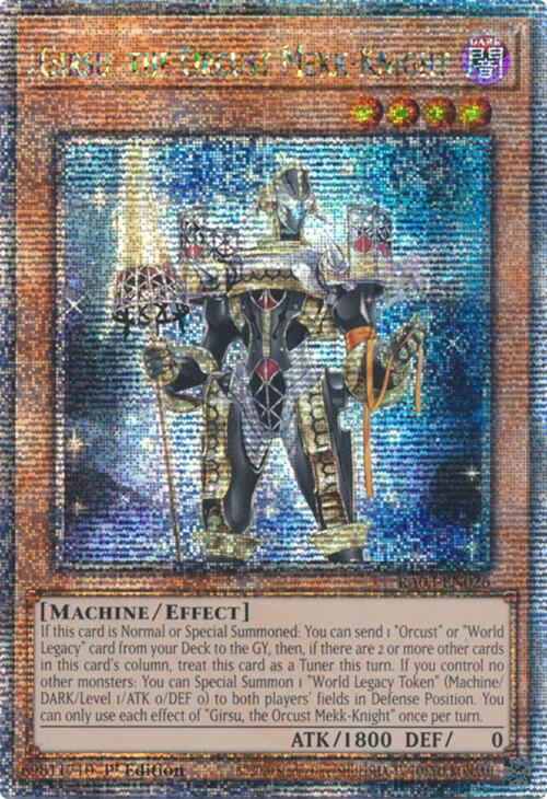 Girsu, the Orcust Mekk-Knight (Quarter Century Secret Rare) [RA03-EN026] Quarter Century Secret Rare | The CG Realm