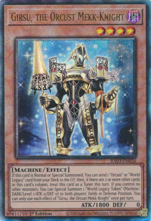 Girsu, the Orcust Mekk-Knight (UTR) [RA03-EN026] Prismatic Ultimate Rare | The CG Realm