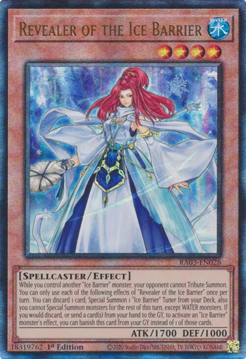 Revealer of the Ice Barrier (UTR) [RA03-EN028] Prismatic Ultimate Rare | The CG Realm