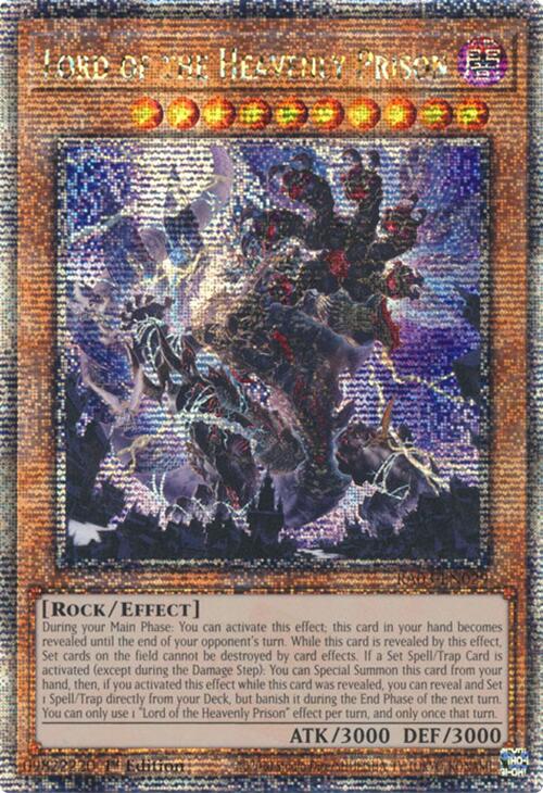 Lord of the Heavenly Prison (Quarter Century Secret Rare) [RA03-EN029] Quarter Century Secret Rare | The CG Realm